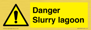 Danger Slurry lagoon